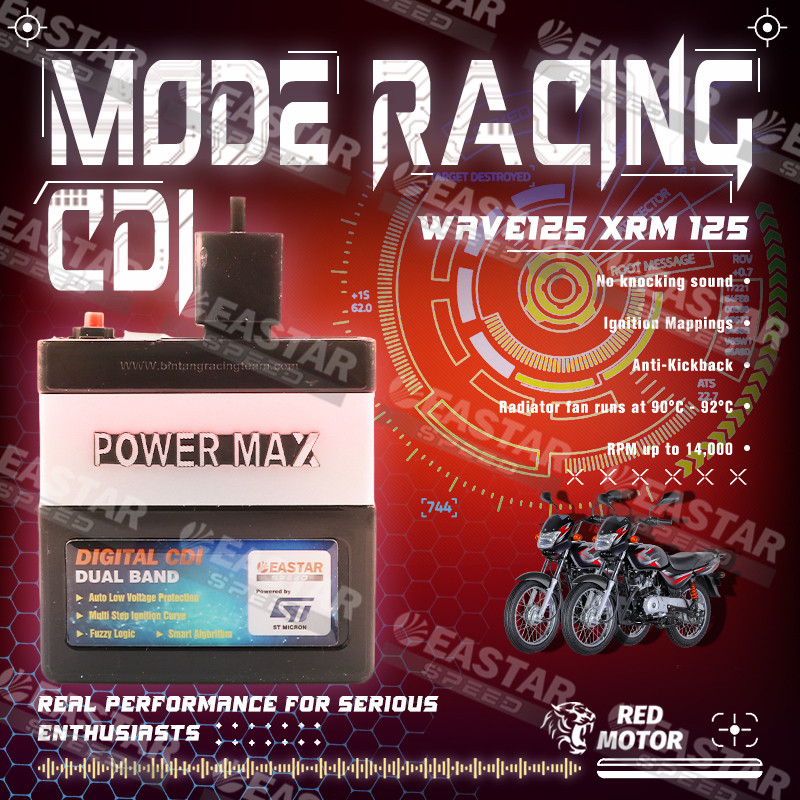 9 Mode Racing CDI WAVE125 XRM125 DIGITAL CDI 4 PINS POWERMAX Motorcycle ...