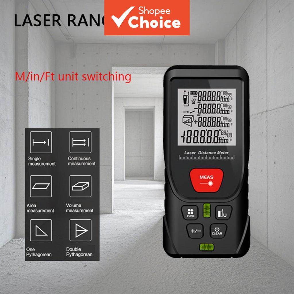 One Piece Laser Distance Meter 50‐200M Digital Measuring Tool With ...