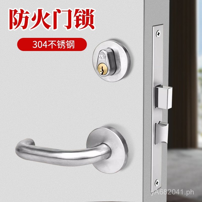 Handle Lock Cylinder Fire Door Full Set Passage Lock Lock Body ...