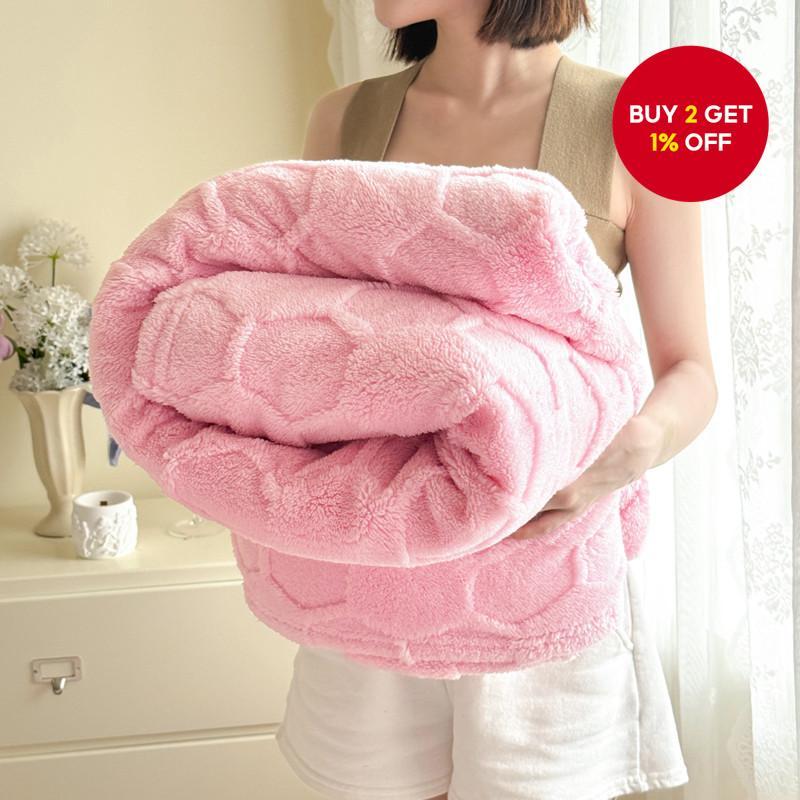 Rose Pink Throw Blanket Gifts for Mom Fuzzy 3D Jacquard Decorative ...