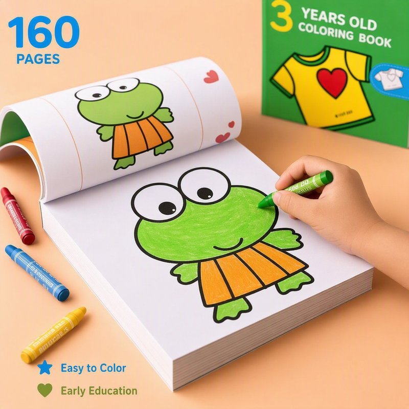 Kids Coloring Book 160 Pages Early Education Drawing Book Cars Animals ...
