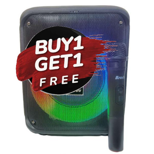 BRODU BOOM BOX Home Use Big Bass Karaoke Boombox Strong Sound Party ...