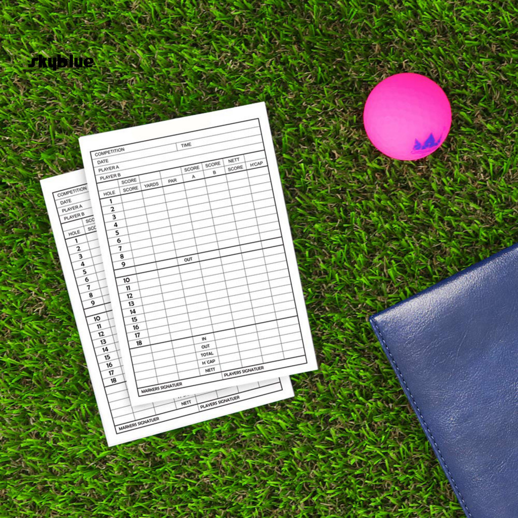 [Sy] Durable Golf Scorecard Paper Golf Scorecard Smooth Paper 10 Pcs ...