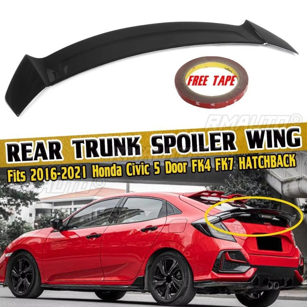 New Car Rear Trunk Boot Lip Spoiler Wing Lip for Honda for Civic 5 Door ...
