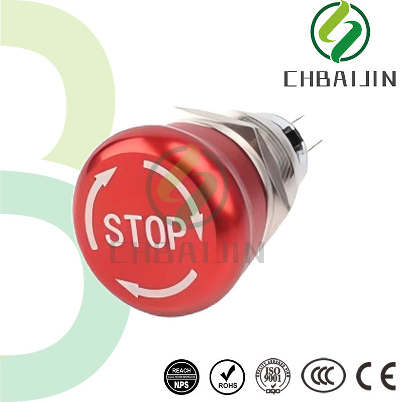 16MM19MM22MM25MM28MM Button Switch Red Emergency Stop Big Press Button ...