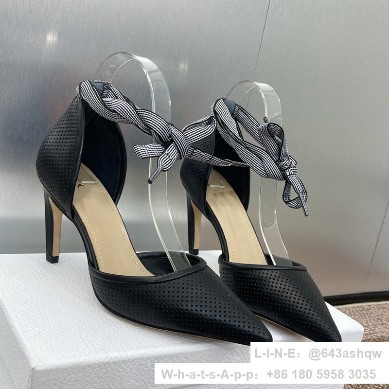 DI0* ⒹⒾⓄⓇ Original Label 1:1 2025New Arrival Ribbon Back Hollow Sandals ...
