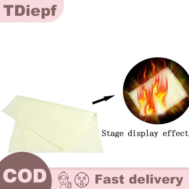 [TDIEPF]1/5Pcs 20*25cm Fire Paper Flash Flame Paper Fire Paper Magic ...
