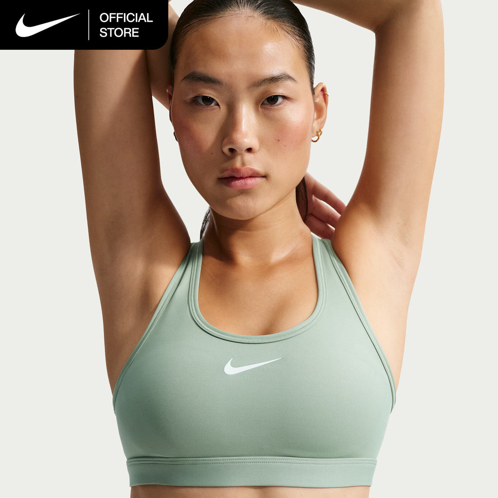 Nike Women's Swoosh Medium-Support Padded Sports Bra - Steam [DX6822 ...