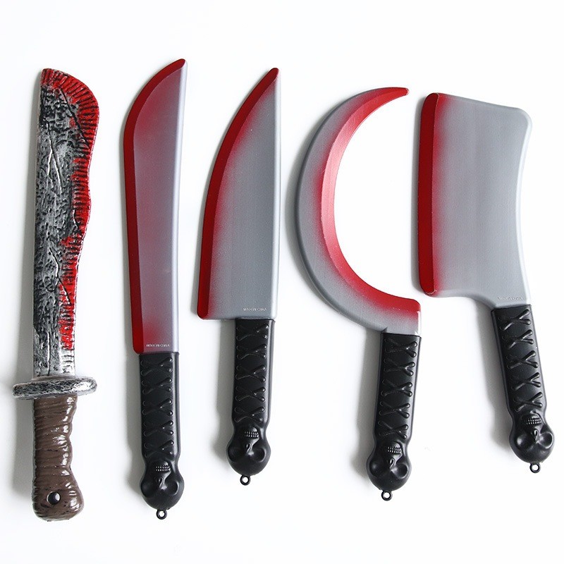 Ready Stock Fast Shipping Halloween Props Bloody Sharp Knife Blowing ...