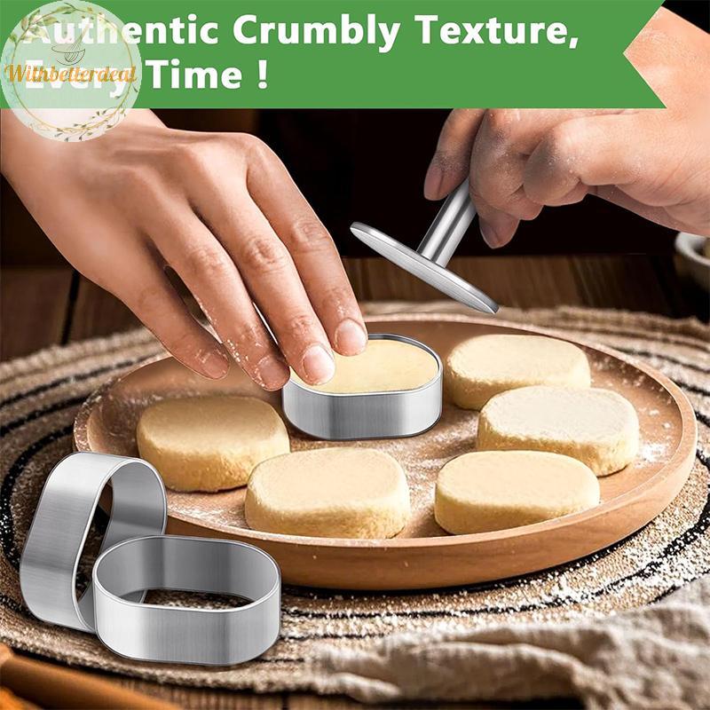Withbetter Stainless Steel Pulburon Molder With Pusher Handle Cake ...