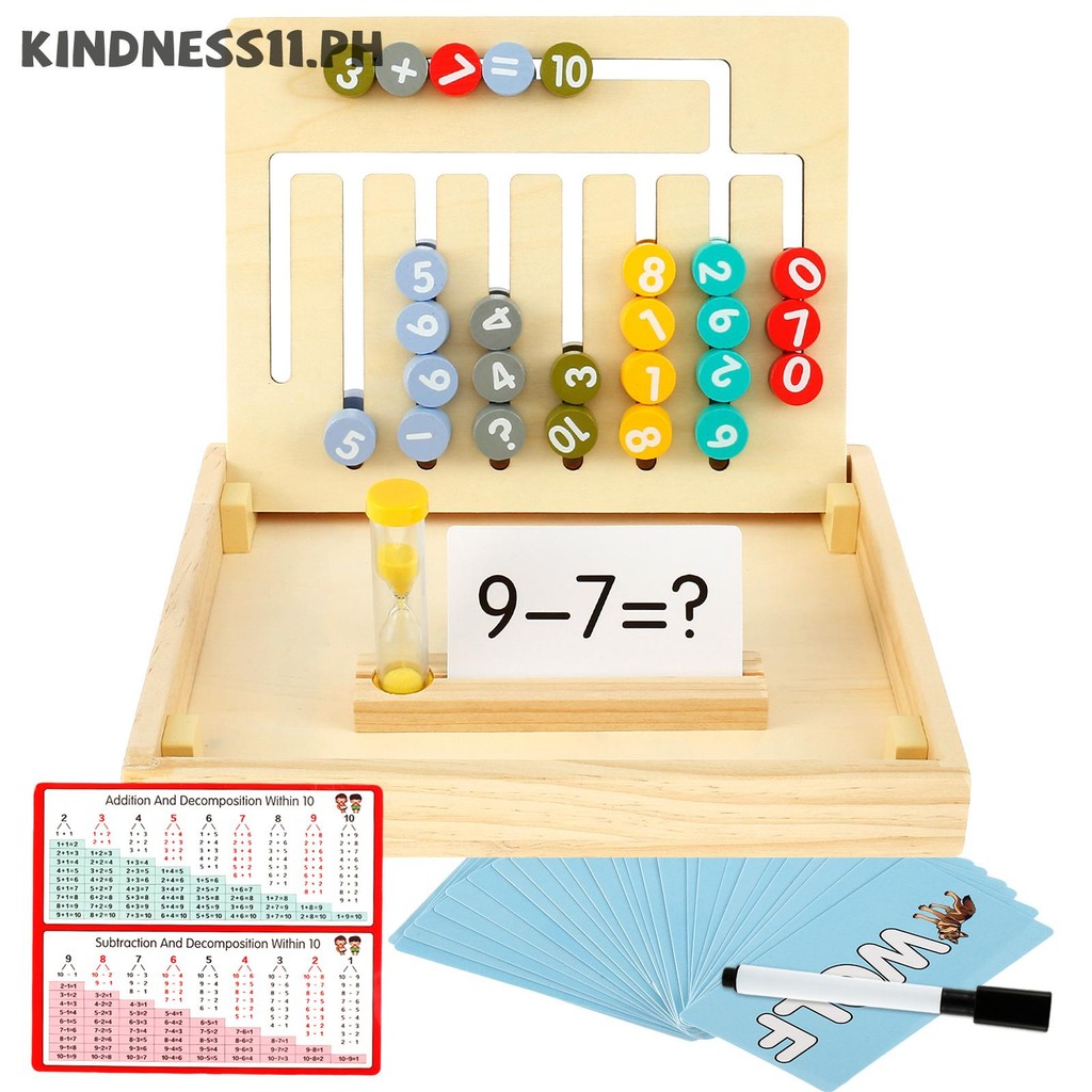 Montessori Slide Puzzle Wooden Alphabet Matching Puzzle Early ...