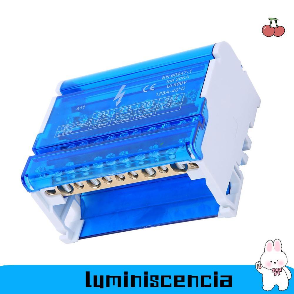 LUMINISCENCIA Terminal Distribution Box, 411 4-Level Din Rail Terminal ...