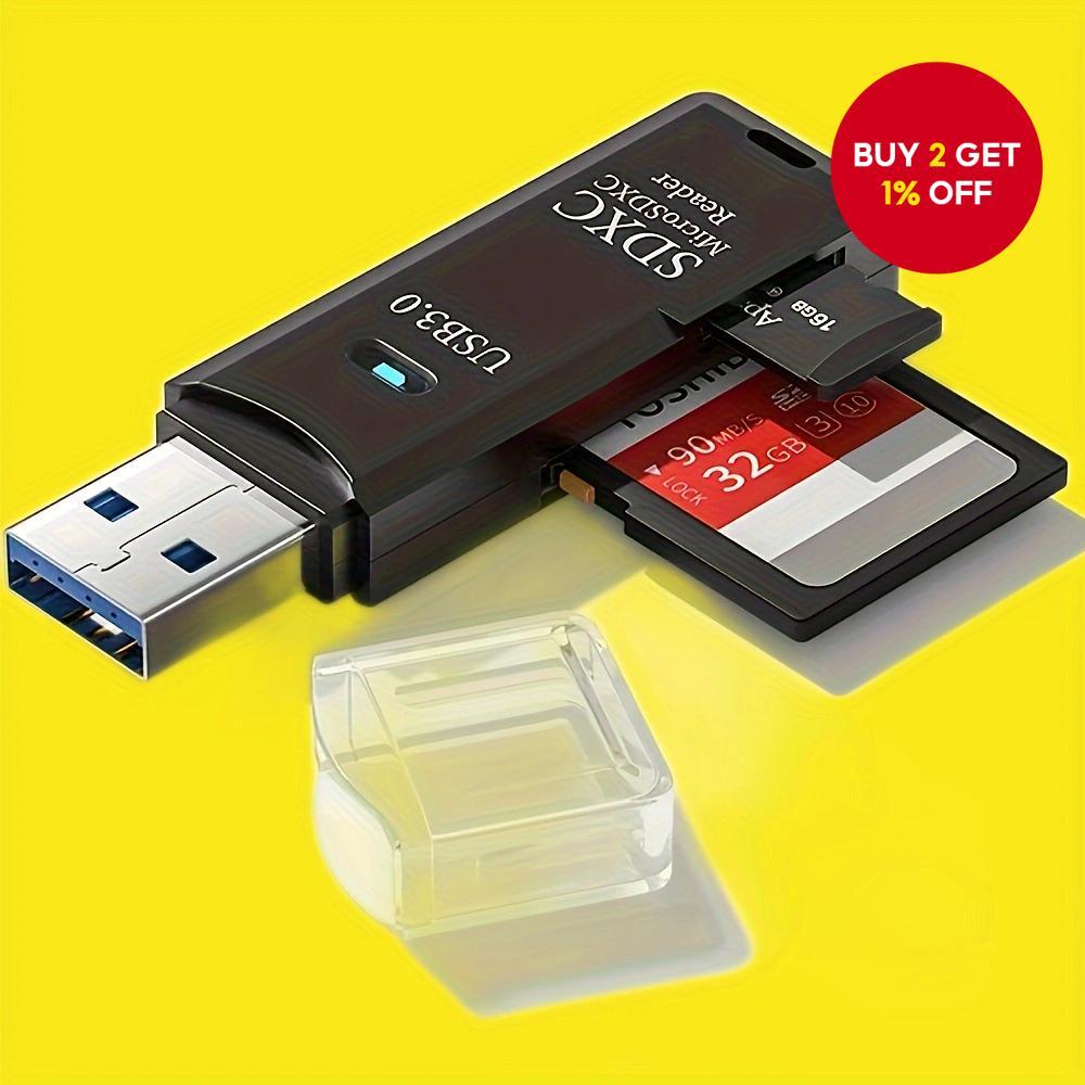 New 2 in 1 OTG Adapter SD Card Reader for TF Micro Memory Card for PC ...