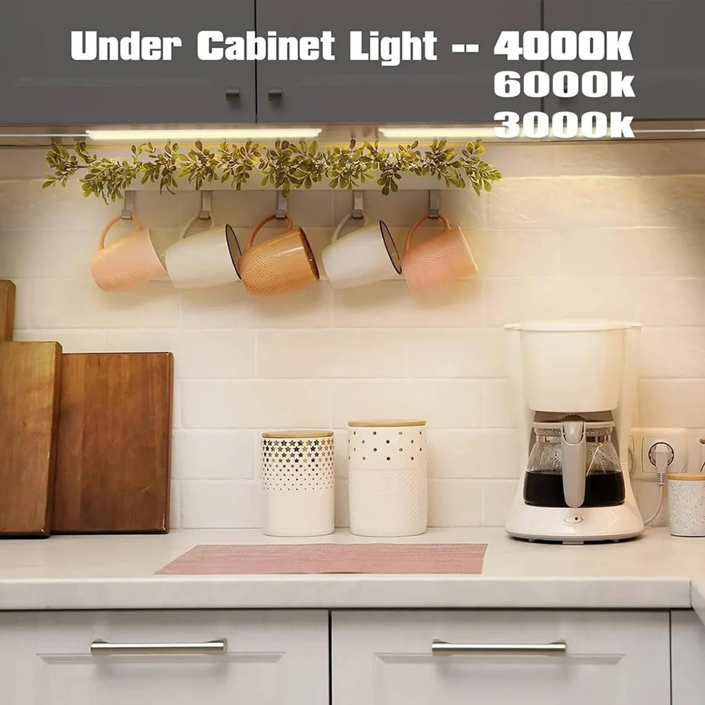 LED Light Bar Tube Strip USB Night Lamp For Cabinet Shelf Desk 3 Color ...