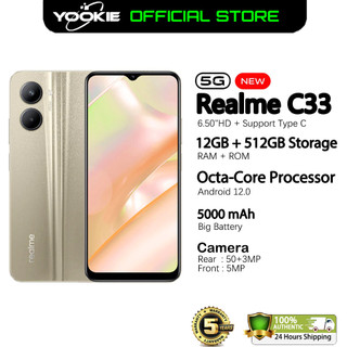 BrandNew Original Real-me C33 5G Smartphone 5000mAh 12GB+512GB 6.5-inch ...