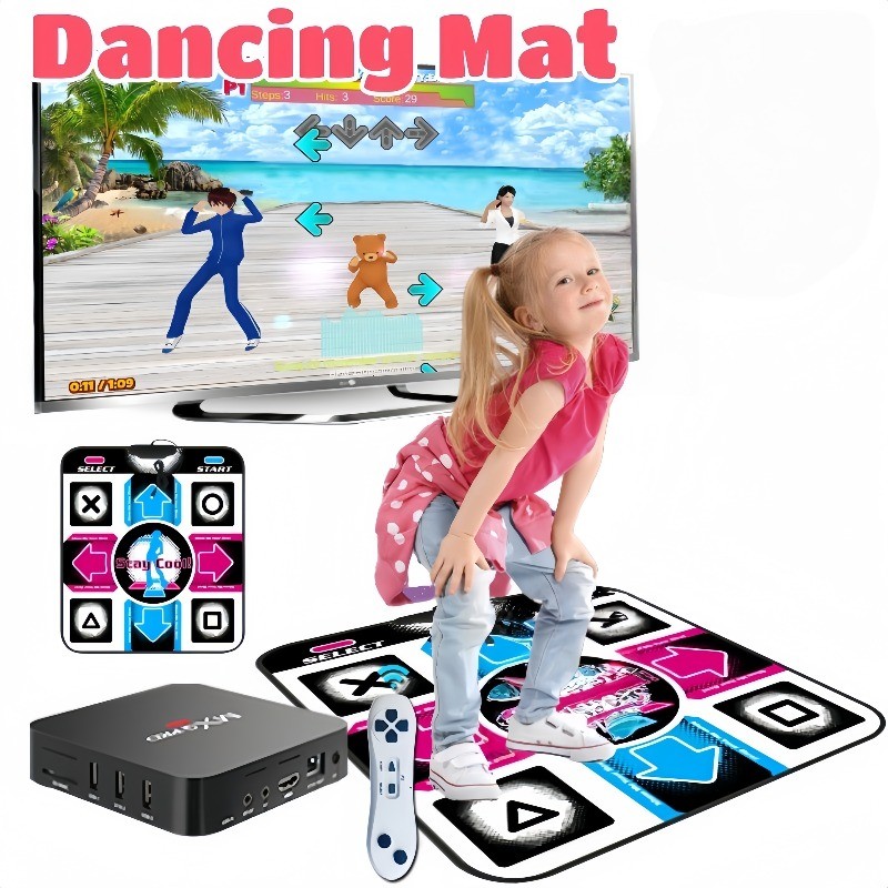 Tapete de baile para cigarrillos, tapete para baile de pasos de baile, duradero, antideslizante y resistente al desgaste, compatible con conexión USB, adecuado para la mayoría de las PC