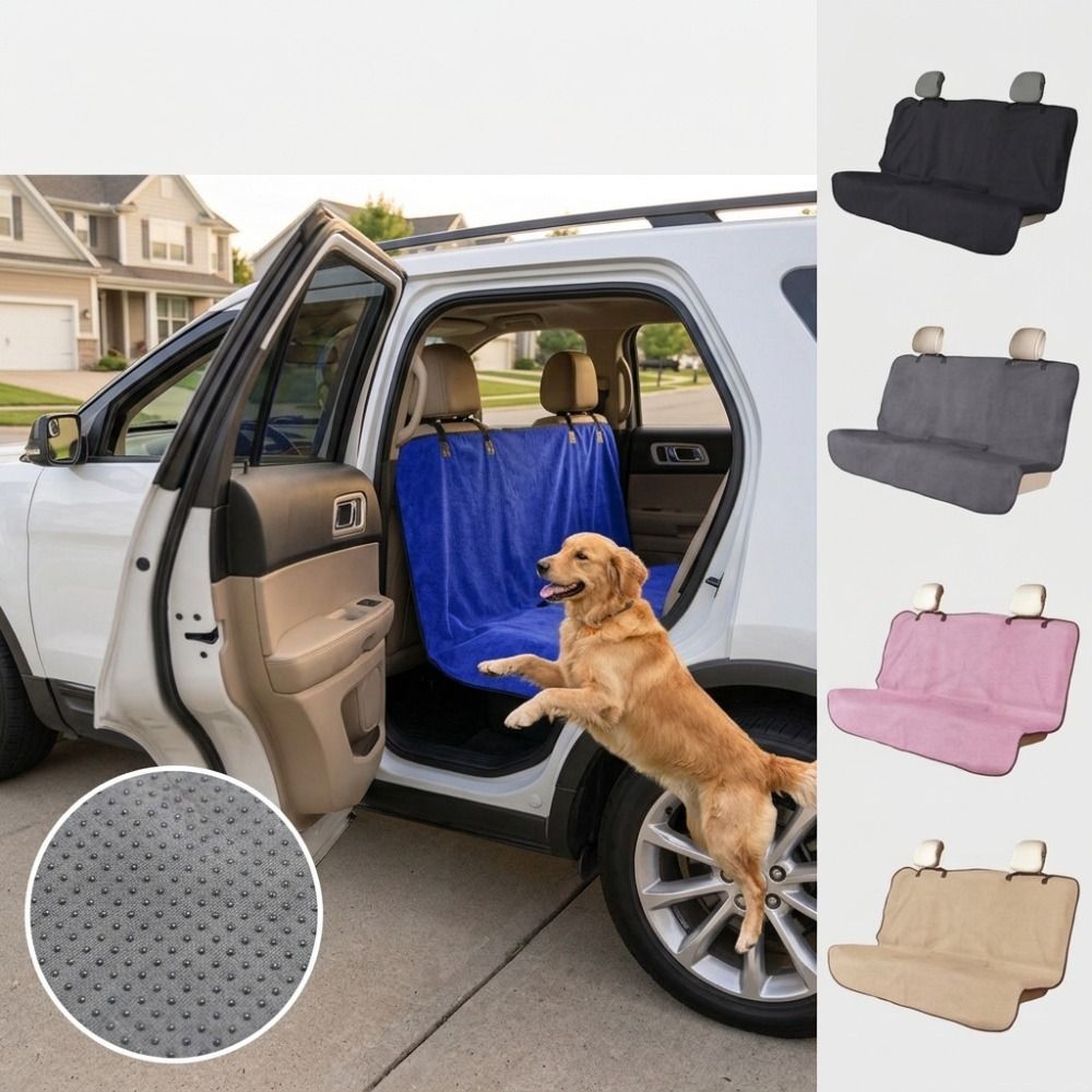 DYRUIDOJ Car Back Seat Cover, Waterproof Non-Slip Rear Bench Towel Seat ...