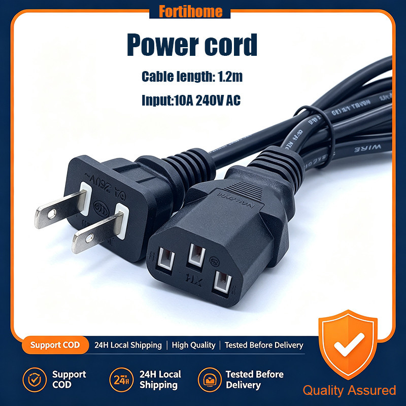 Power cord Heavy duty for monitor. printer, rice cooker pc and more ...