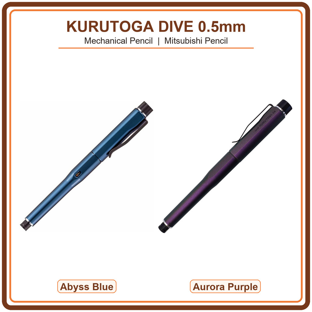 Mitsubishi Pencil KURUTOGA DIVE 0.5mm Mechanical Pencil, 5-Step Auto ...