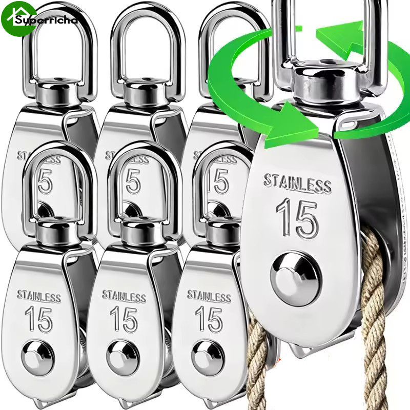 304 Stainless Steel Pulley Rotation Pulley Block - Lift Pulley Tools ...