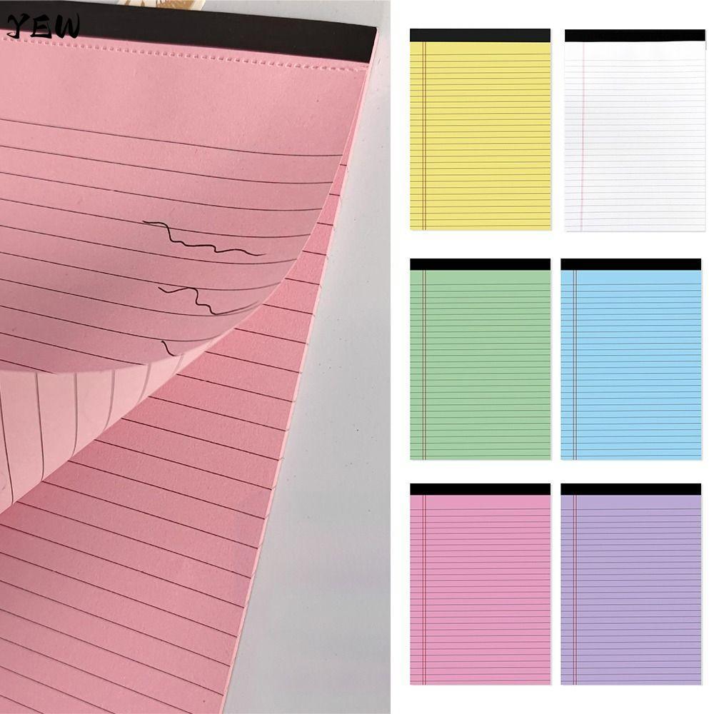 YEW Notebook, A5/A4 Tearable Writing Pad, Thicken 50Sheets Legal Pad ...