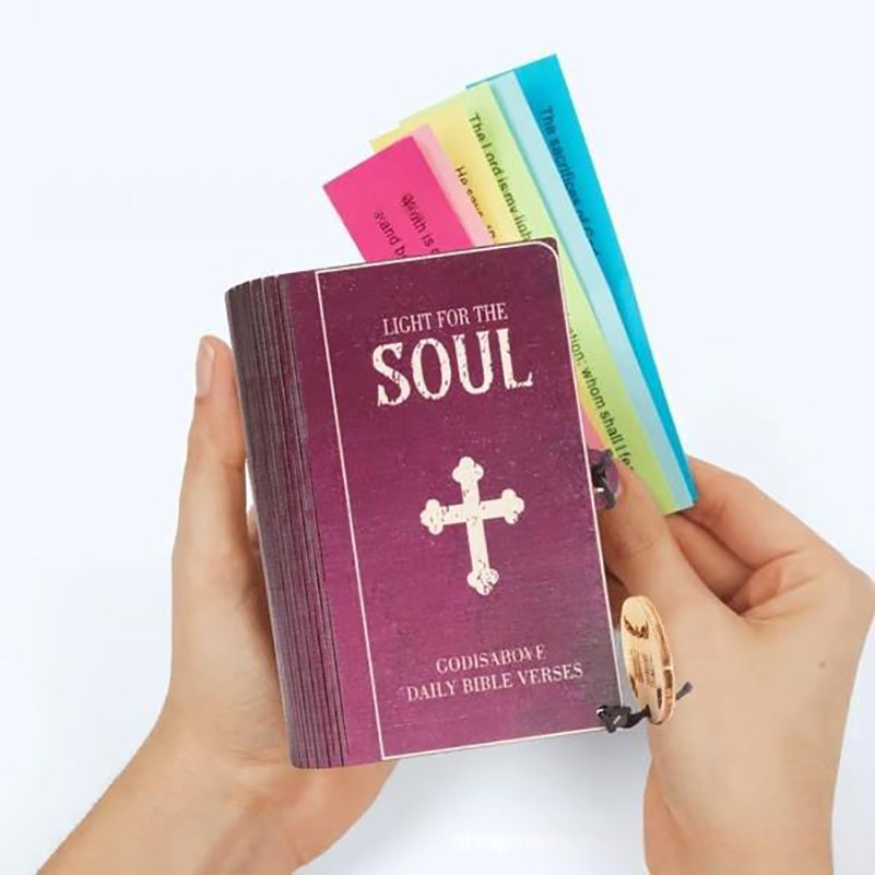 Handmade Bible Verse Cards Box (90 pcs), Bible Verses With Wooden Box ...