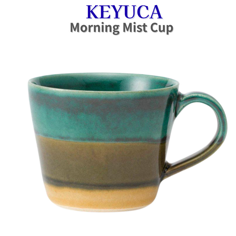 KEYUCA Japanese-made Mino ware Asagiri Cup [170ml] Blue Green | Shopee ...
