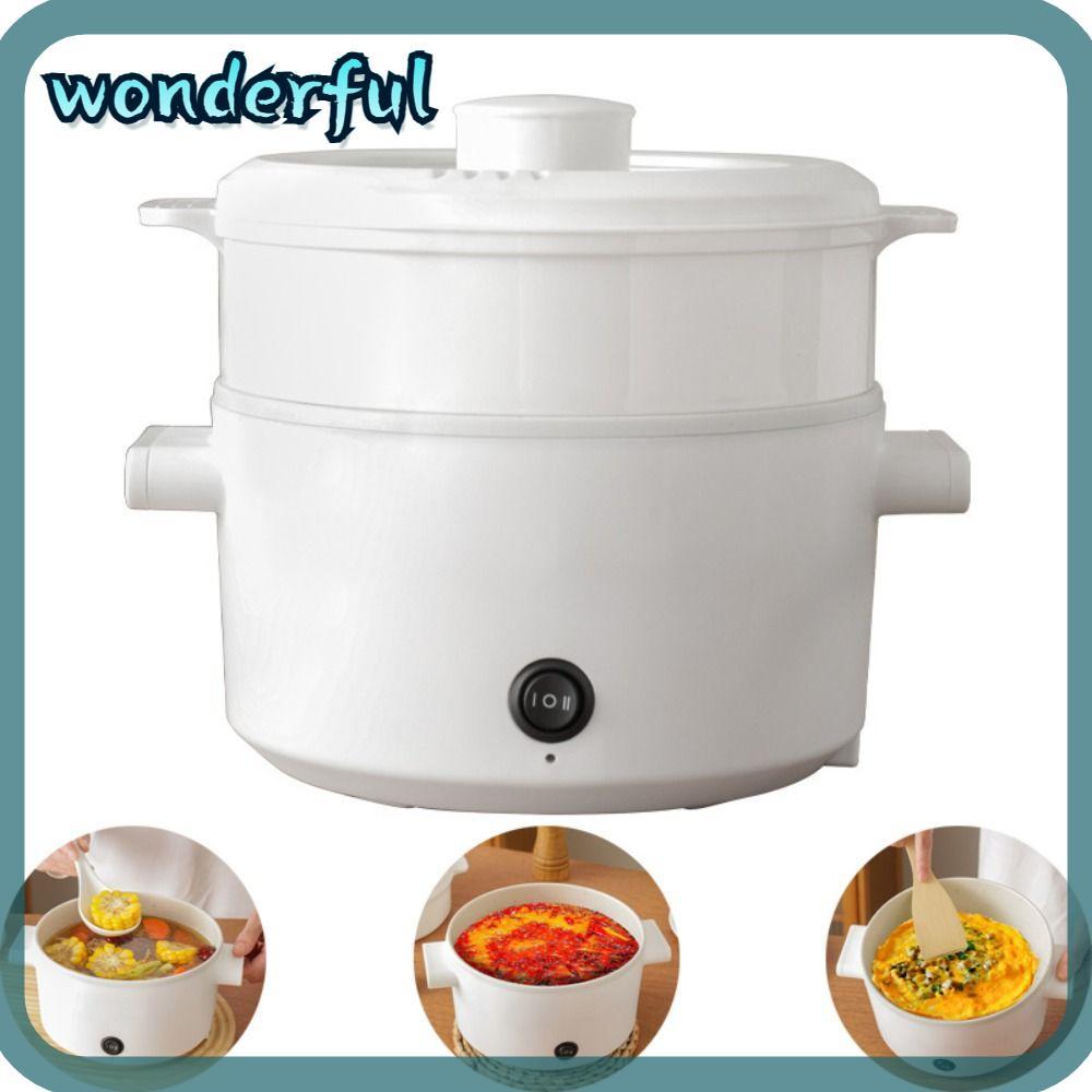 WONDER Electric Cooker, 1-2L with Steamer Electric Hot Pot, Multi ...