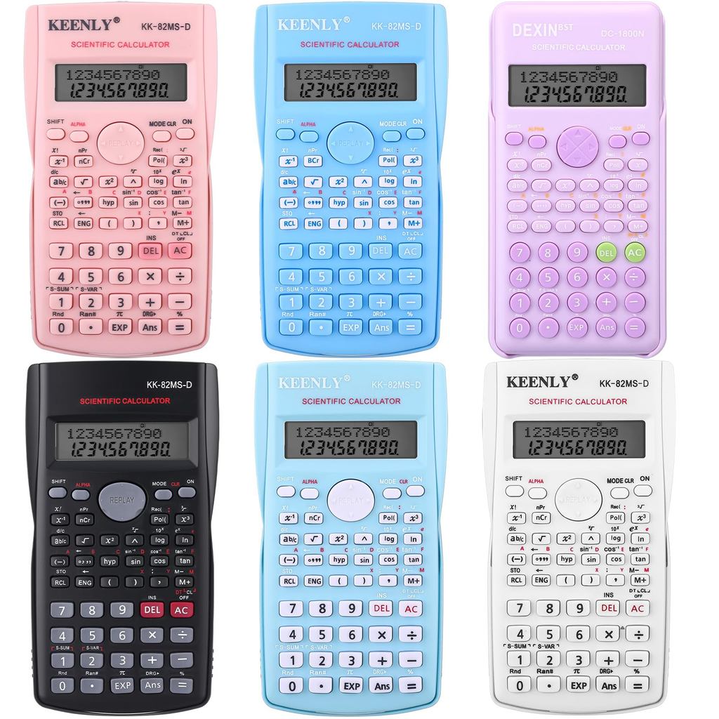 5Pack Scientific Calculator Portable Multifunction for Student School ...