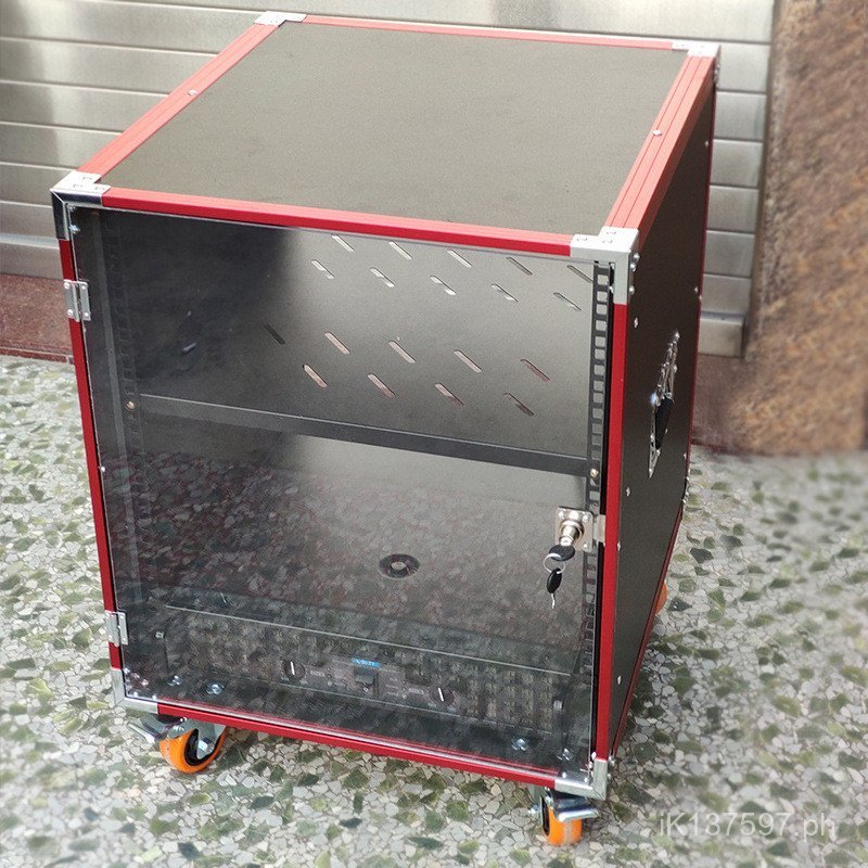 Square Glass Door Audio Performance Rack Cabinet with Organic Mixer12u ...
