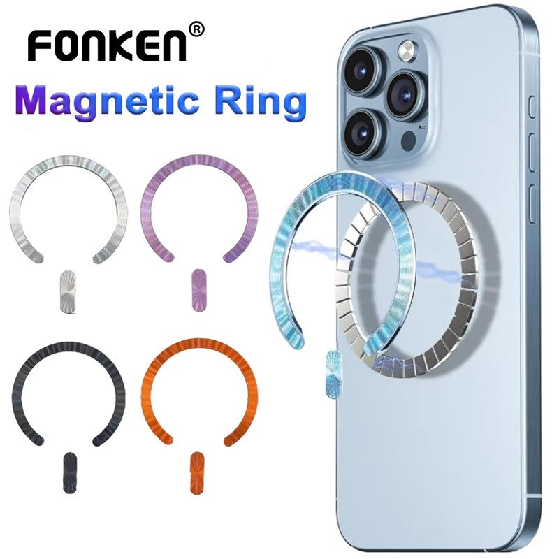 Fonken Magnetic Metal Plate Ring for iOS 17/16/15 Magsafe Wireless ...