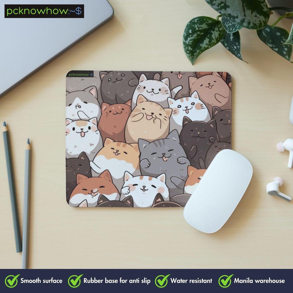 Pcknowhow More Cats design mouse pad Gaming deskpad Mouse pad (220mm x ...