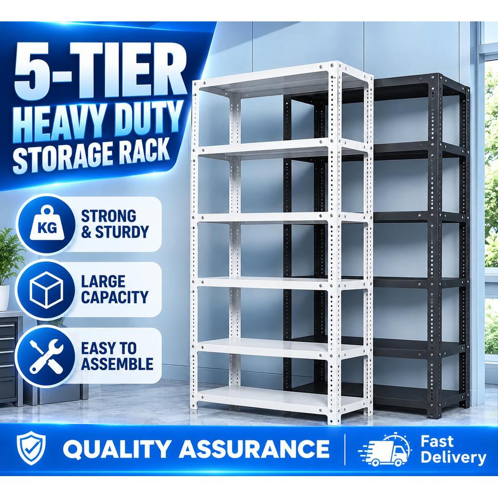 5/6Layer All Metal Rack Steel Rack Heavy Duty Adjustable Rack Kitchen ...