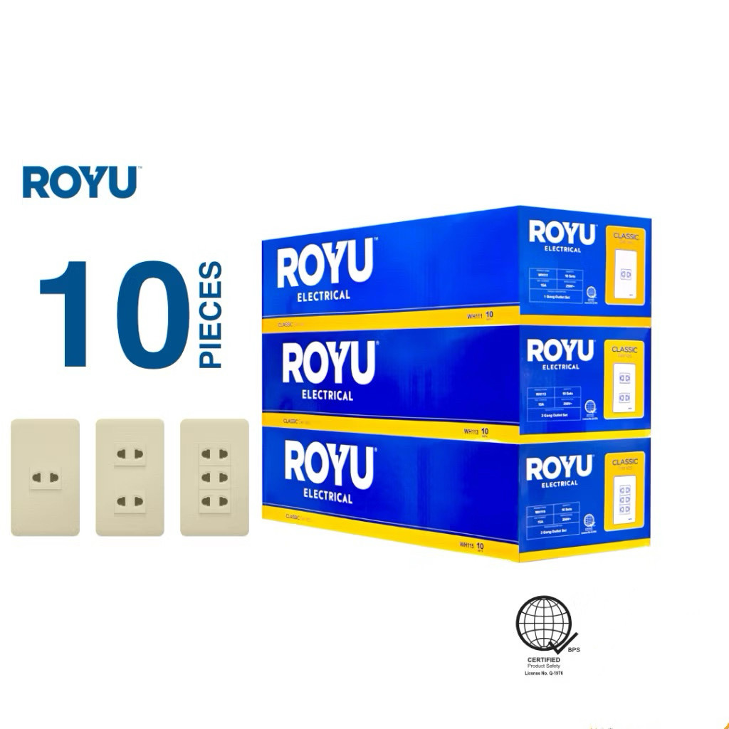 10pcs or 1 Box Royu Classic Series Universal Outlet and Switch Sets ...