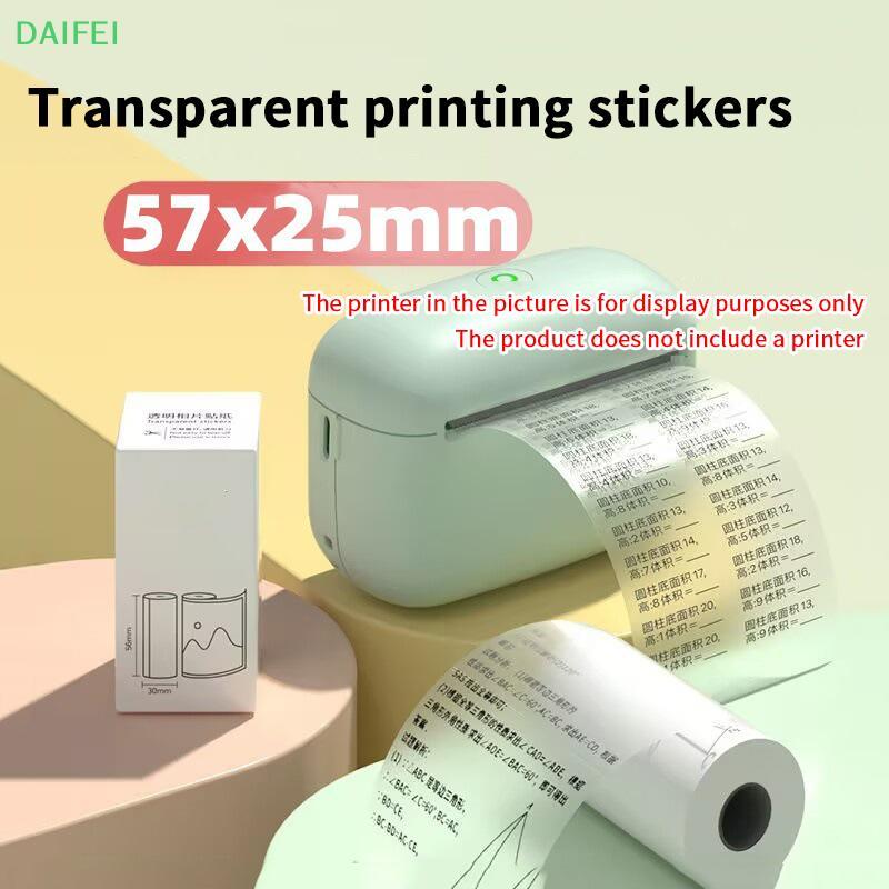 [DAIF] 57mm Mini Photo Printer Thermal Paper Rolls Transparent Error ...