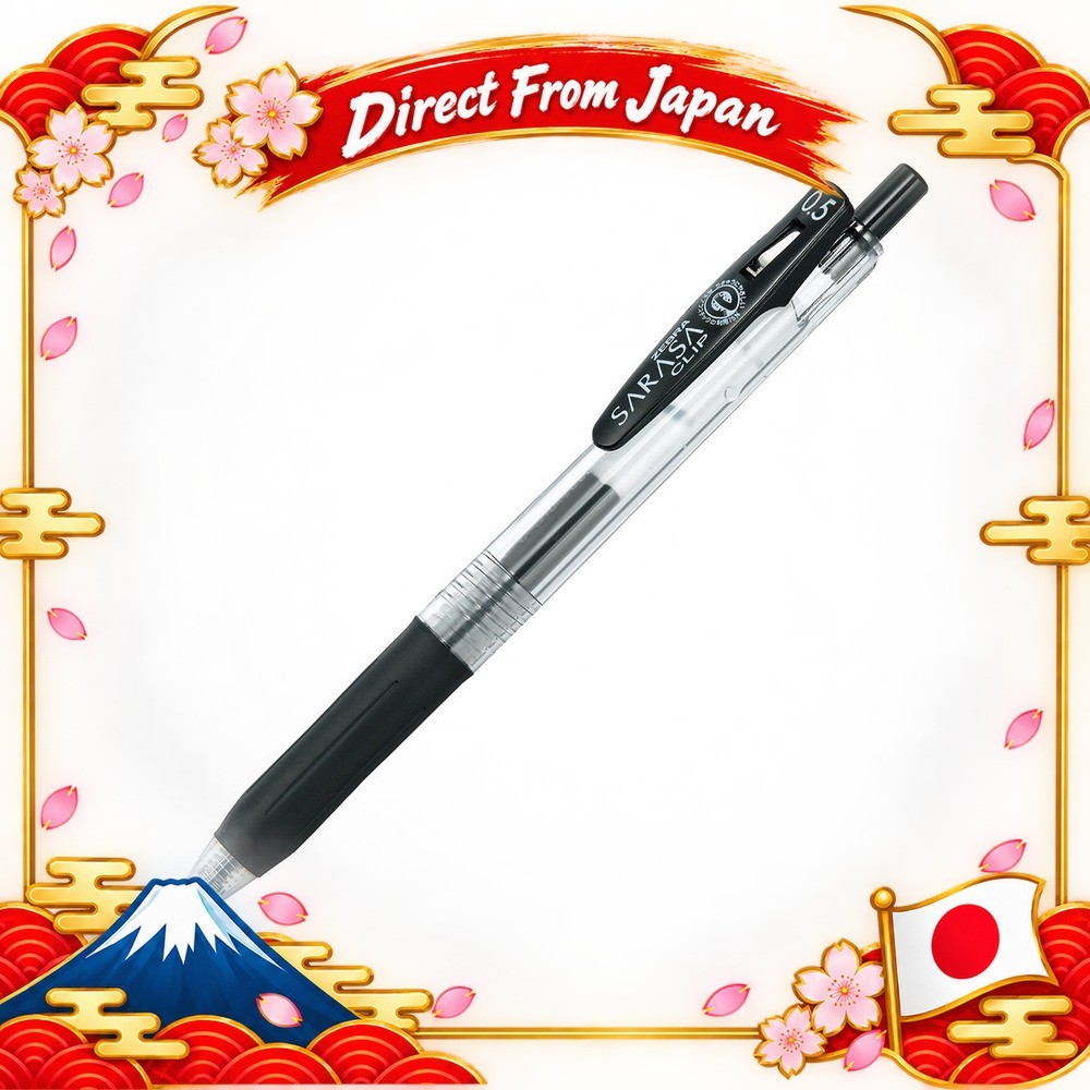 ZEBRA Sarasa Clip Gel Ballpoint Pen 0.5mm Black 1 Pen JJ15-BK Direct ...