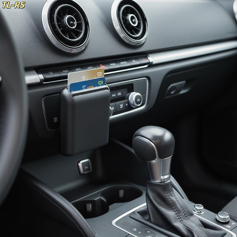 [NEW] Universal Car Card Reader Card Holder Storage Box Seat Gap ...