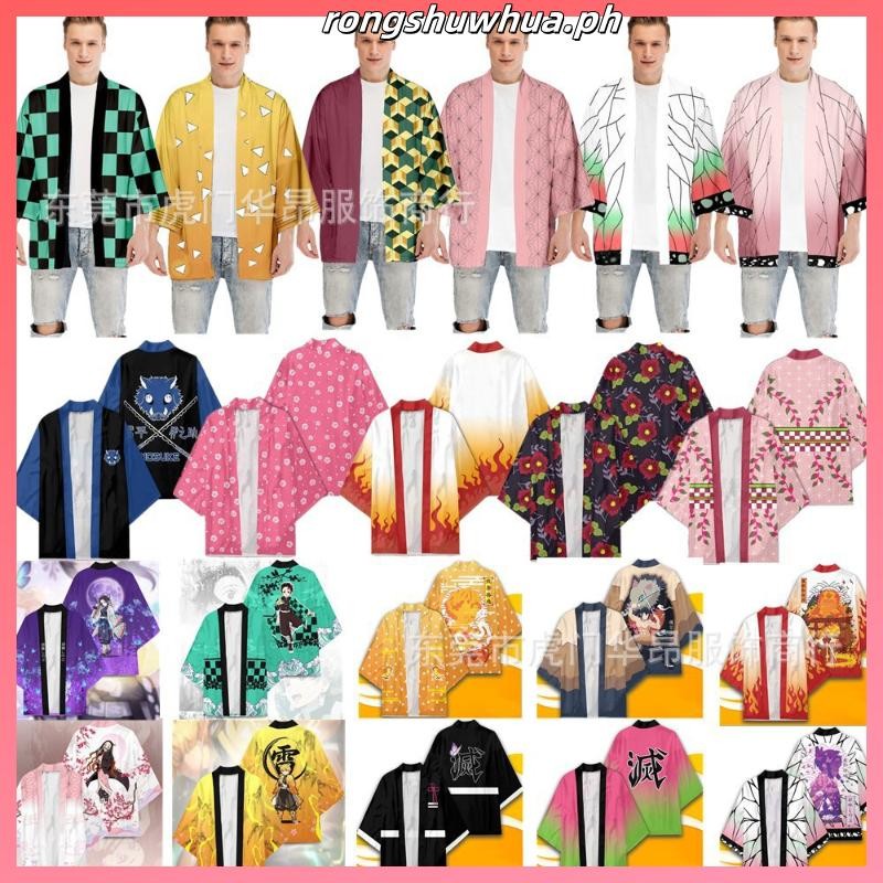 Demon Slayer Iguro Obanai Style 3D Printing Japanese Kimono Haori ...