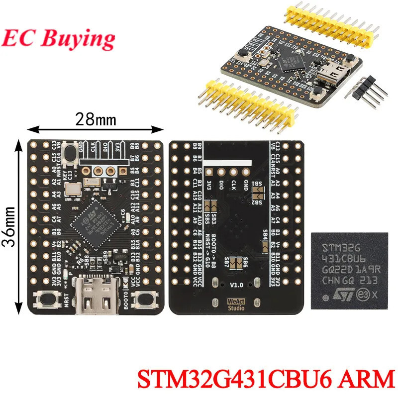 5Pcs/1pc STM32G431CBU6 STM32 Mini Core Chip Development Board Module ...