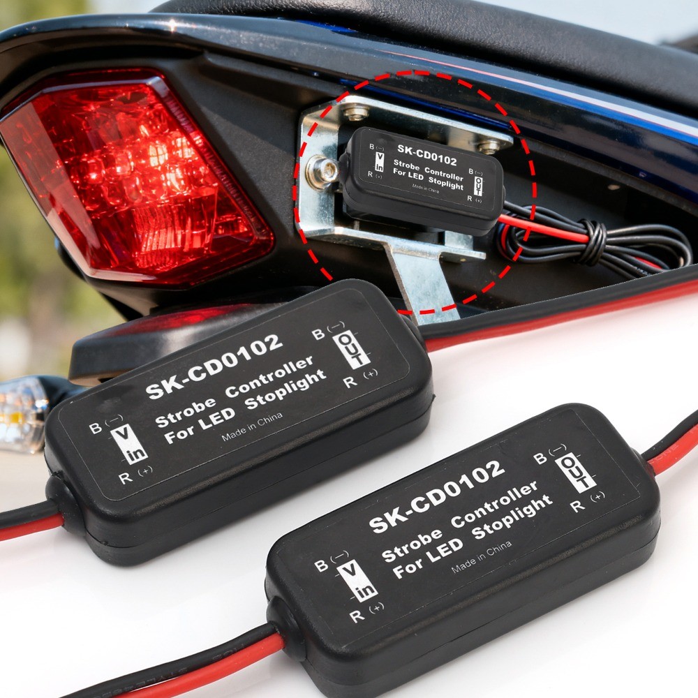 GS-100A Flash Strobe Controller Automobile Motorcycles Flasher Module ...