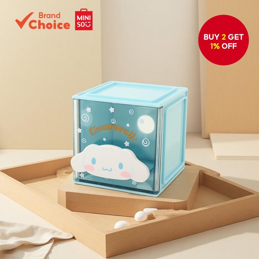 MINISO Sanrio Characters - Cute & Stackable Square Small Storage Box ...