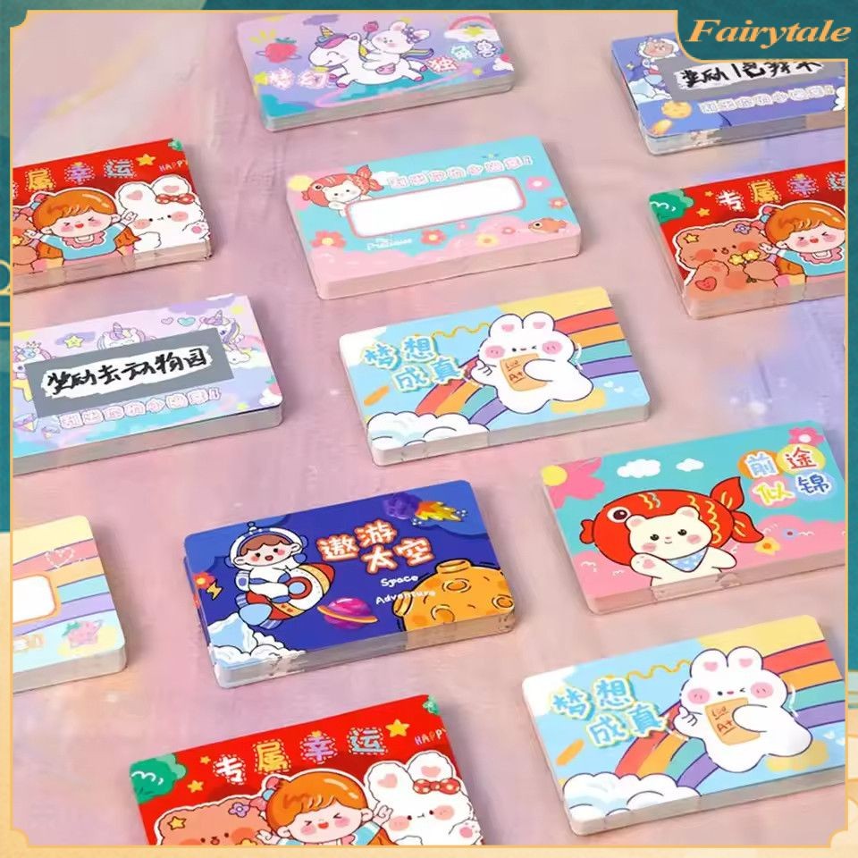 20pcs Cartoon Cute Scratch Cards Creative Diy Lucky Scratch Student ...