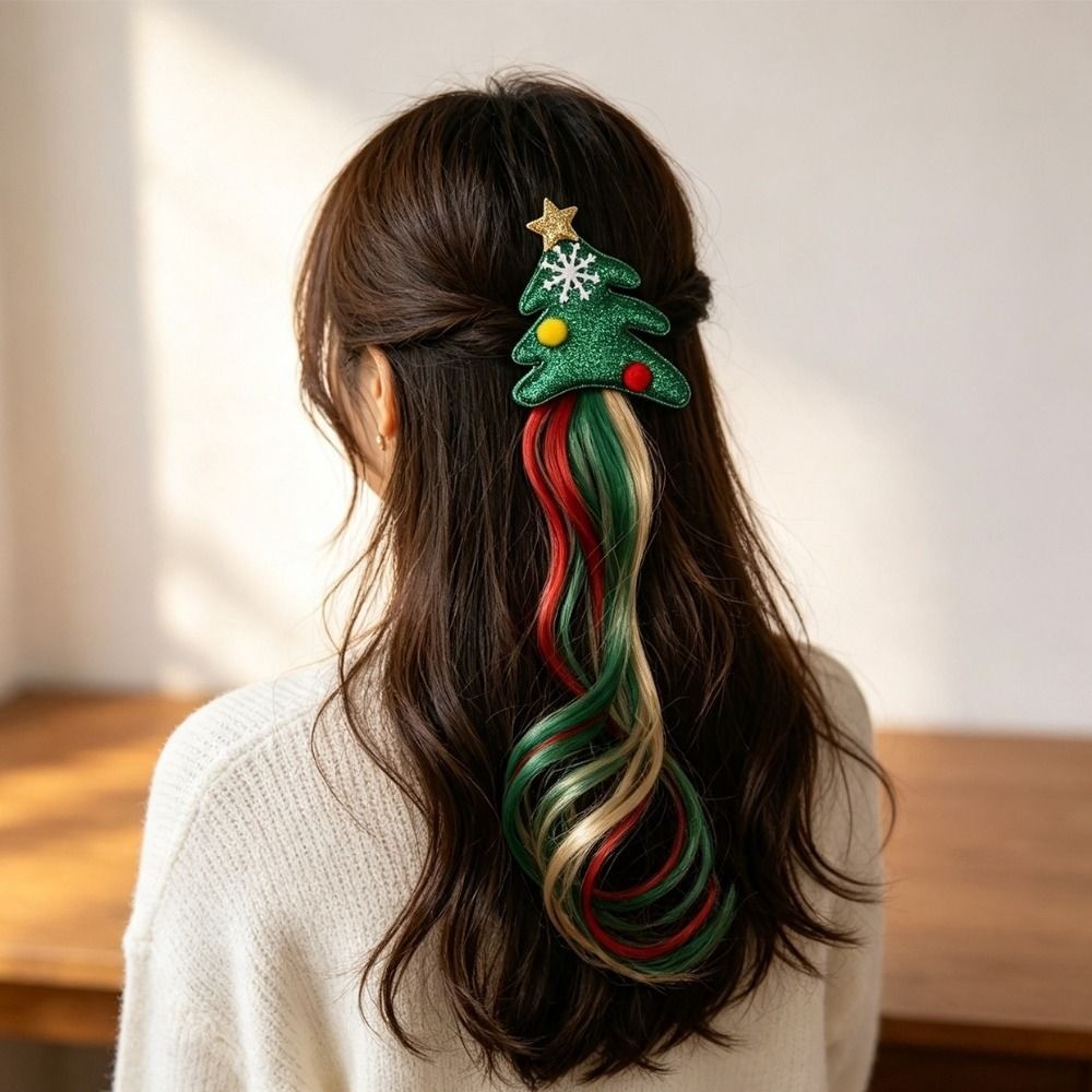 HUMBERTO 1/2Pcs Christmas Decorative Wig Hair Clips, Santa Claus ...