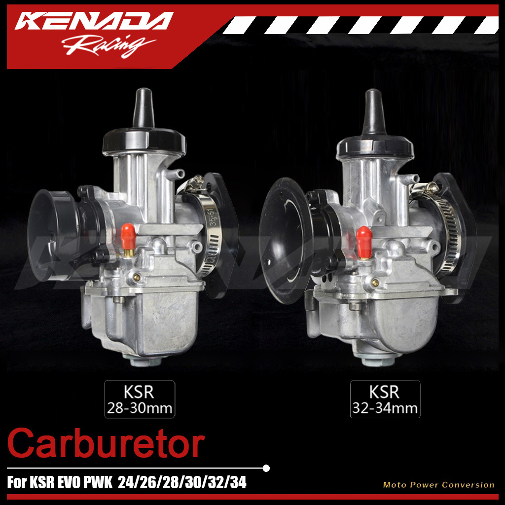 KSR EVO KENADA RACING 24/26/28/30/32/34 Carburetor Carb Racing Flat ...