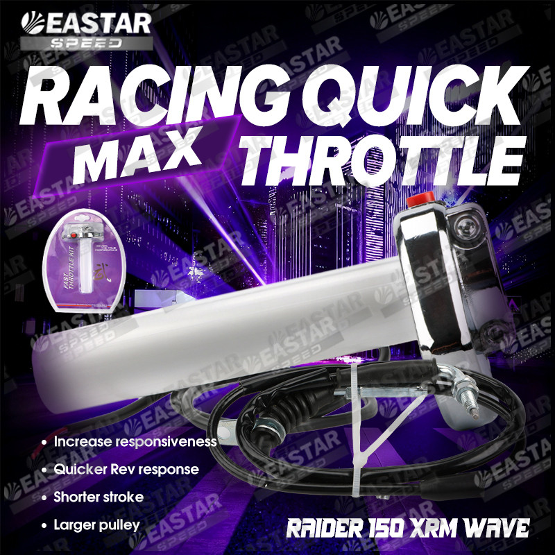 Racing Quick Throttle Universal with Cable Carb Type Only Raider 150 ...