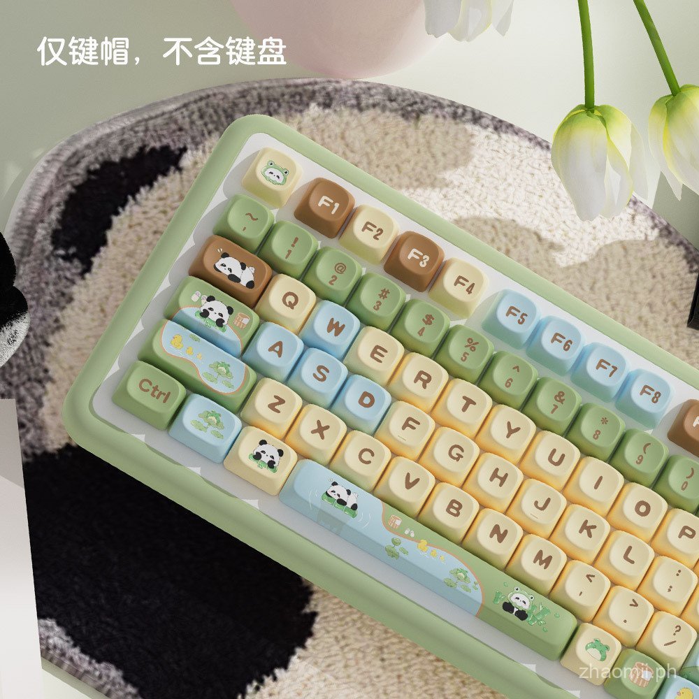 Panda Paradise Original Keycap pbt Full Five-Sided Sublimation Type moa ...