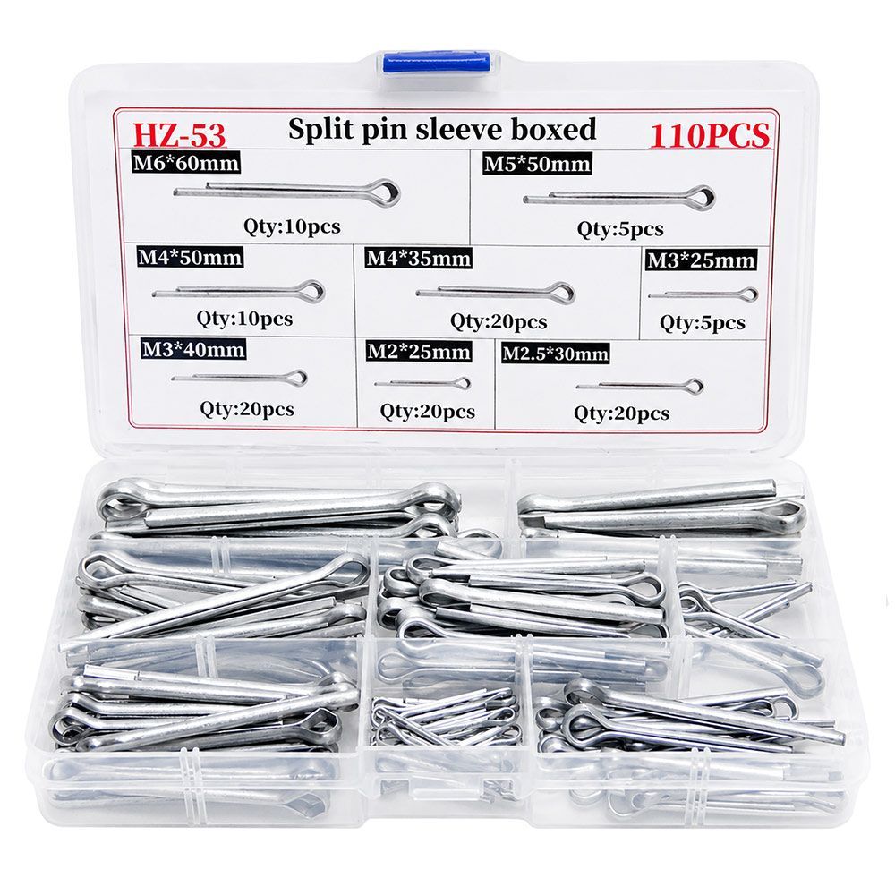 APPEAEA 110/350Pcs Split Pin, Carbon Steel Multi-Size Cotter Pin ...