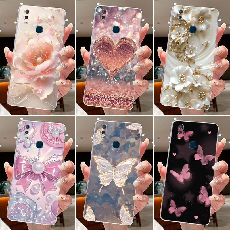 Jelly Case For Vivo Y11 Y12i 1906 Elegant Flower Butterfl…