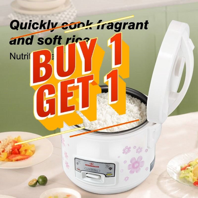 WISDOMMAN rice cooker small 2L rice cooker mini rice cooker aluminum ...