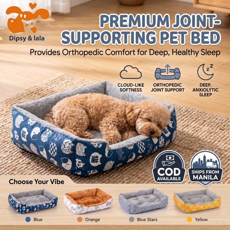 Ultra Soft Pet Cotton Bed Warm Plush Sleeping Nest for Dogs Cats Thick ...